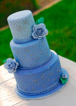 свадебные торты омбре