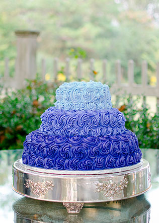 свадебные торты омбре