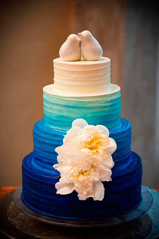 свадебные торты омбре