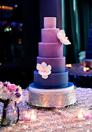 свадебные торты омбре
