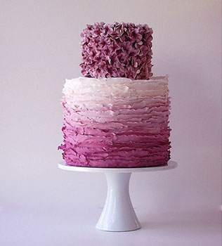 свадебные торты омбре