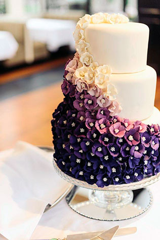 свадебные торты омбре