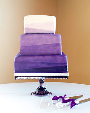 свадебные торты омбре