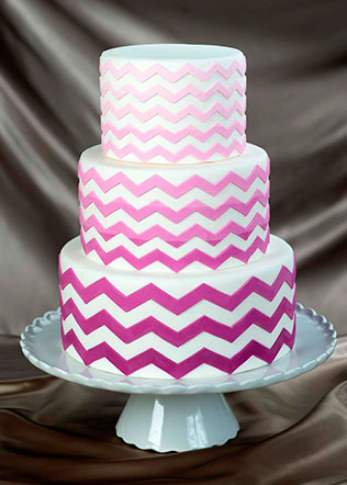 свадебные торты омбре