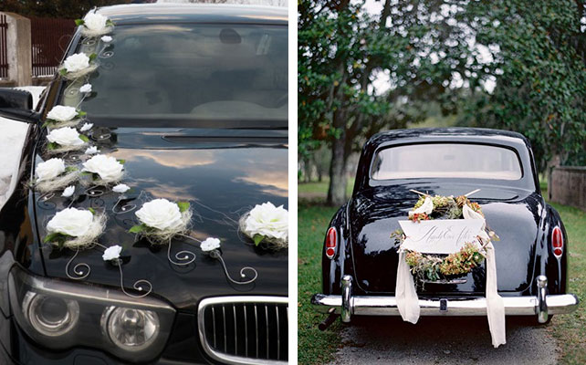 Автомобиль на свадьбе в стиле Прованс