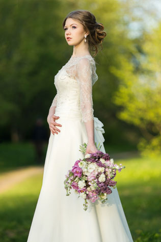 Вдохновение заката: романтичная фотосессия невесты, образ невесты