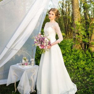 Вдохновение заката: романтичная фотосессия невесты