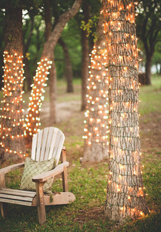 Свадьба под открытым небом: 35 идей для вечернего освещения 