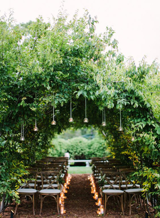 Свадьба под открытым небом: 35 идей для вечернего освещения 