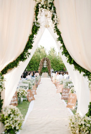 65 стильных идей для весенней свадьбы в саду, место церемонии