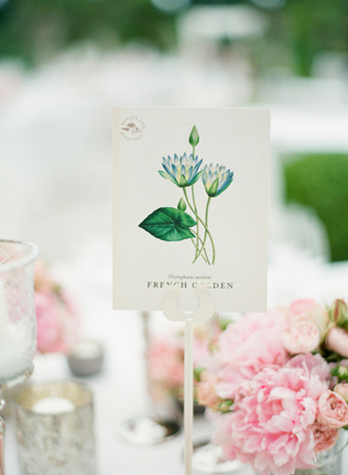 65 стильных идей для весенней свадьбы в саду, нумерация столов