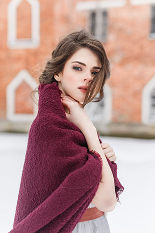 Винтажная нежность: зимняя свадебная фотосессия, образ невесты