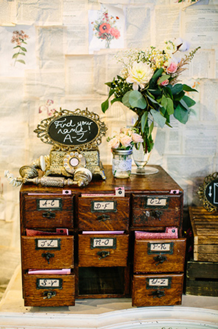 Свадьба в деталях: винтажная мебель 