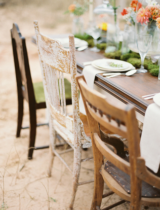 Свадьба в деталях: винтажная мебель 