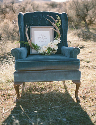 Свадьба в деталях: винтажная мебель 