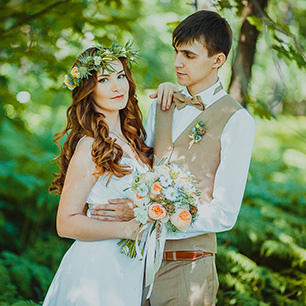 Волшебная свадьба среди папоротников: Александр и Анна