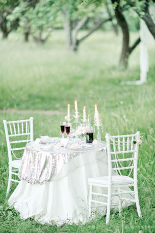 Волшебный ужин, сервировка стола