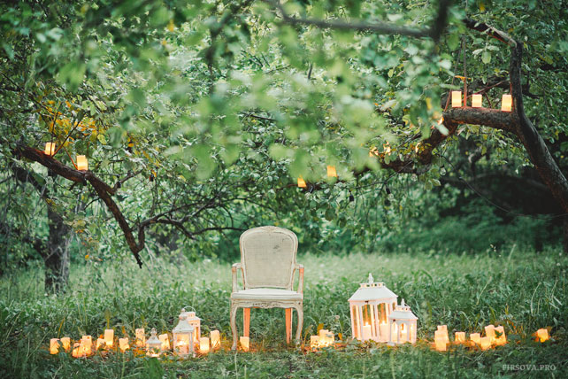 Волшебный ужин, свечи