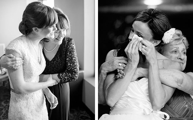 Свадебные фотографии молодожёнов с мамами, свадебное фото невесты с мамой