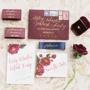 45 самых красивых приглашений для осенней свадьбы