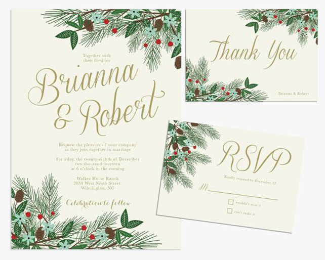 Winter Inspiration: 40 вариантов свадебной полиграфии 