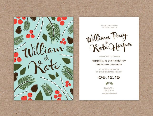 Winter Inspiration: 40 вариантов свадебной полиграфии 