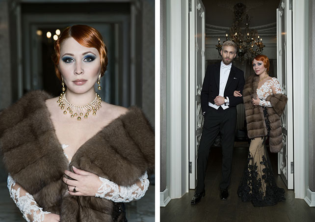 Winter Jazz Wedding, роскошные зимние свадебные образы