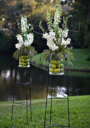 яблоки в декоре свадьбы