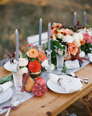 Яркий гранат: 40 идей для декора свадьбы 