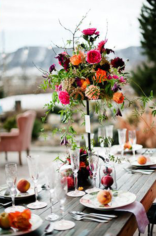 Яркий гранат: 40 идей для декора свадьбы 