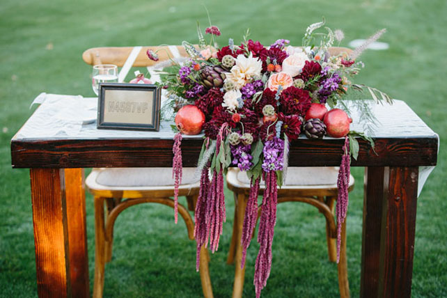 Яркий гранат: 40 идей для декора свадьбы 