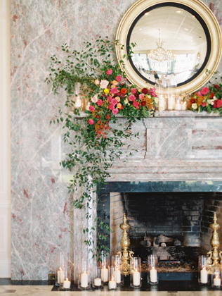 Свадьба в деталях: уютный камин 