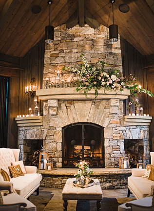 Свадьба в деталях: уютный камин 