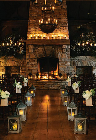 Свадьба в деталях: уютный камин 