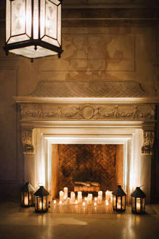 Свадьба в деталях: уютный камин 