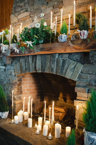 Свадьба в деталях: уютный камин 