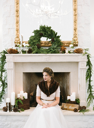 Свадьба в деталях: уютный камин 