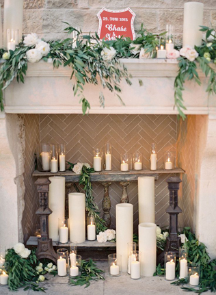 Свадьба в деталях: уютный камин 