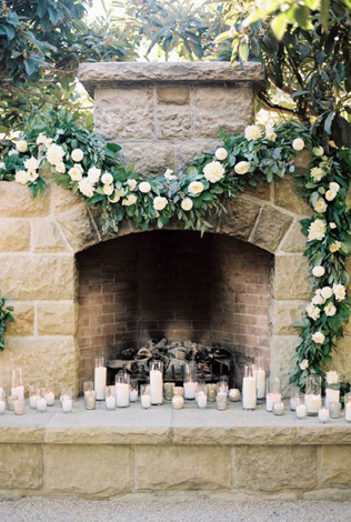 Свадьба в деталях: уютный камин 