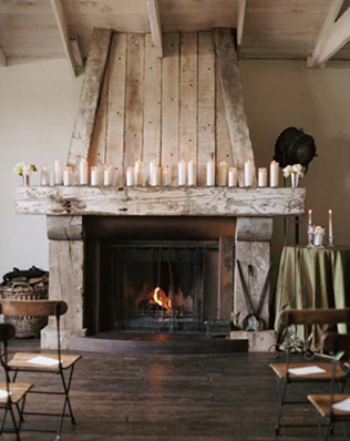 Свадьба в деталях: уютный камин 