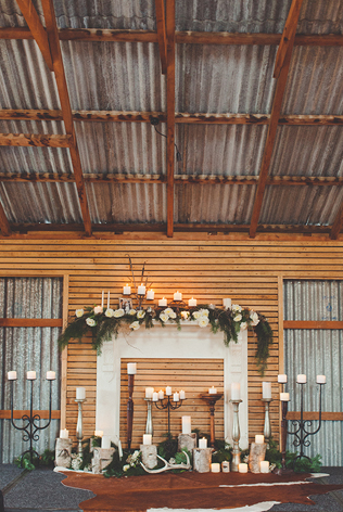 Свадьба в деталях: уютный камин 