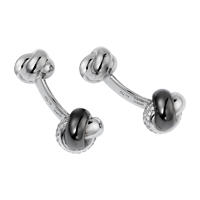 Запонки из золота и керамики