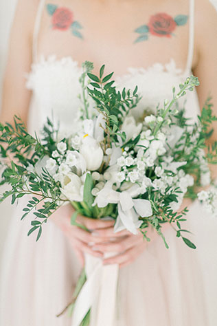 Утро невесты: завтрак балерины, невеста с букетом