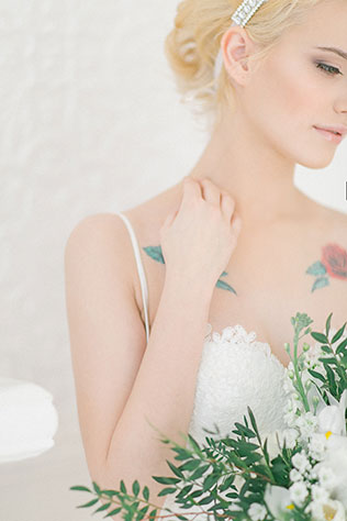 Утро невесты: завтрак балерины, невеста с букетом