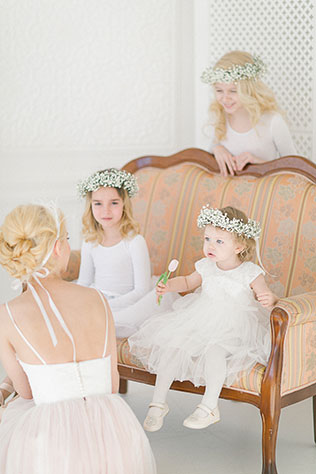 Утро невесты: завтрак балерины, невеста с детьми