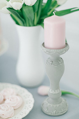 Утро невесты: завтрак балерины, свеча