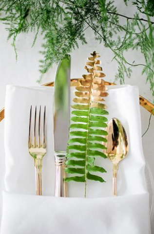 Зеленый папоротник: 50 идей для свадьбы 