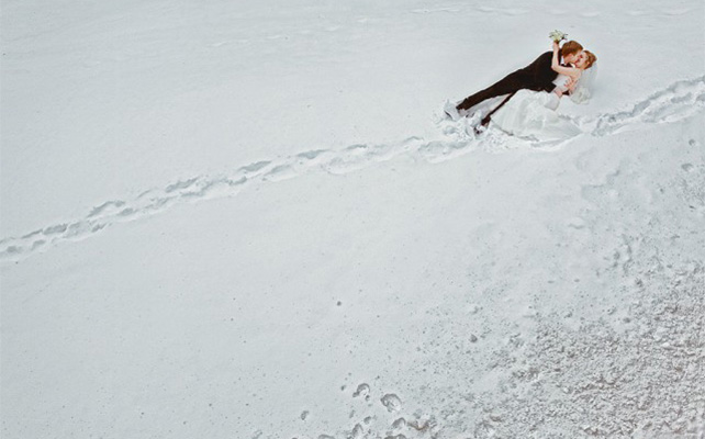 креатив на зимней свадьбе