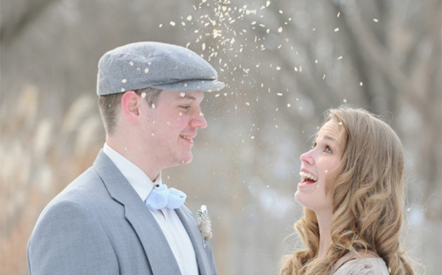 Зимнее веселье на свадьбе