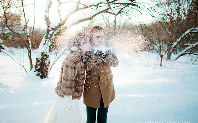 Декор зимней свадьбы